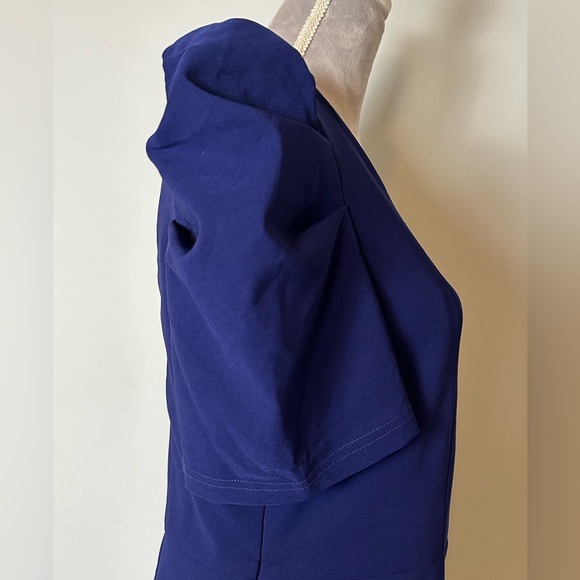 NWT Lulu's blue stay gorgeous one shoulder unique mini dress size XL - Picture 7 of 13